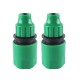 Tee with valves - garden quick connector for a hose - for a plant irrigation system.