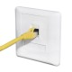 Cover for telephone or internet socket - 1 protrusion - socket cover