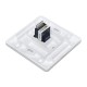 Cover for telephone or internet socket - 1 protrusion - socket cover