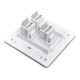 Cover for telephone or internet socket - 3 protrusions - socket cover