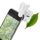 Phone microscope magnifier with clip - 9595W - 60x zoom - UV LEDs