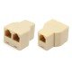 Telefono skirstytuvas - RJ11 - 2 lizdai - Telefono skirstytuvas - RJ11 - 2 lizdai -