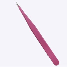 Straight modeling tweezers - eyelash extension tweezers