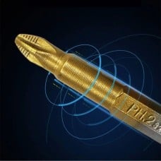 Titanium cross bit 50mm 1/4" - Screwdriver - Cross PH2 - 5 pcs