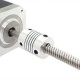 Trapezoidal screw T8x8 - 250mm + bronze nut - THSL-300-8D