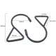 Triangular hook - type S - 90mm - metal hanger -