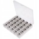 Organizer with bobbins for the machine - 25 compartments - bobbin box