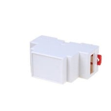 U1 housing for electronics mounted on a DIN rail