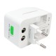 Universal adapter - USA/UK-EU adapter - America plug, England socket, Europe