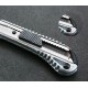 Universal knife, metal - with retractable 18mm blade - paper wallpaper knife.