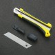 Universal knife with retractable blade 18mm - black and yellow - paper wallpaper knife Universal knife with retractable blade 18mm - black and yellow - paper wallpaper knife