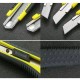 Universal knife with retractable blade 18mm - black and yellow - paper wallpaper knife Universal knife with retractable blade 18mm - black and yellow - paper wallpaper knife