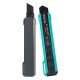 Universal knife with a retractable blade 12.5mm - black - paper wallpaper knife