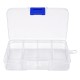 Closable Transparent Box Set of 10 pieces 33x33x17mm Mini Organizer