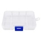 Closable Transparent Box Set of 10 pieces 33x33x17mm Mini Organizer