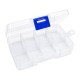 Closable Transparent Box Set of 10 pieces 33x33x17mm Mini Organizer