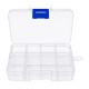 Closable Transparent Box Set of 10 pieces 33x33x17mm Mini Organizer