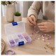 Closable Transparent Box Set of 10 pieces 33x33x17mm Mini Organizer