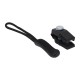 Snap hook for zipper pull - black 3.7cm