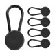 Snap hook for zipper pull - black 3.7cm