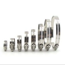 Užveržimo juosta 51x70mm - 5 vnt - metalinis varžtinis spaustukas vamzdžiams ir žarnoms