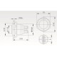 Vandal-proof button PBW-16BKS - monostable - 2A 250V - flat button