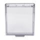 Waterproof cover for socket - transparent - Cover with flap for plug