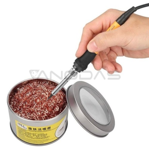 Copper Tip Cleaner in a Metal Box - Copper Washer Copper Tip Cleaner in a Metal Box - Copper Washer