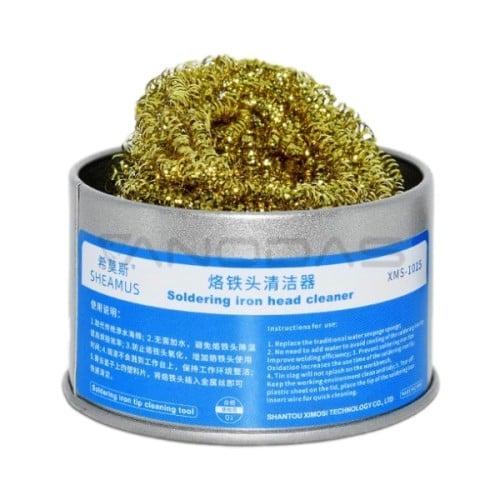 Copper Tip Cleaner in Metal Box - Copper Washer  Copper Tip Cleaner in Metal Box - Copper Washer