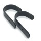 Vieno kablio tipo L - didelis - Kabykla smulkiems daiktams - juoda 66 mm -