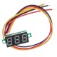 Voltmeter 0-100V - 0.28' with cables - green LED