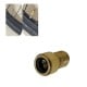 Valve adapter for inflating bicycle inner tubes and tires.