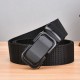 Men's belt - webbing - black - with automatic buckle