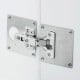 Hinge repair plate 90x47mm - 1mm plate - repair of furniture hinges