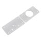 Hinge repair plate 90x47mm without hole - 1mm plate - repair of furniture hinges