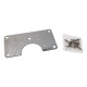Hinge repair plate 90x47mm - 0.8mm plate - furniture hinge repair
