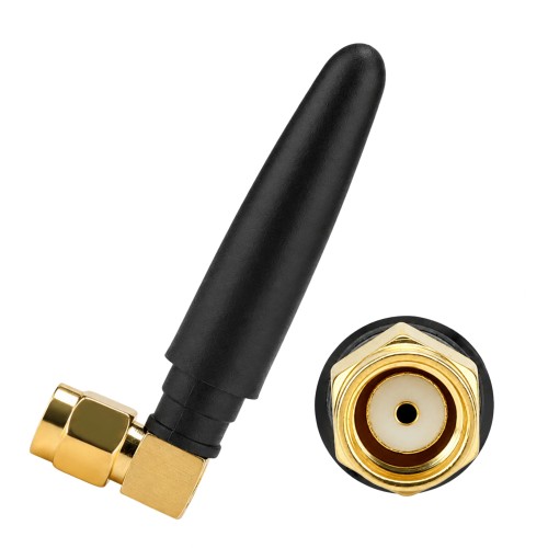 WiFi Bluetooth ZigBee antena 2.4 GHz RP-SMA kištukas, 2.5 dBi, stačiu kampu WiFi Bluetooth ZigBee antena 2.4 GHz RP-SMA kištukas, 2.5 dBi, stačiu kampu