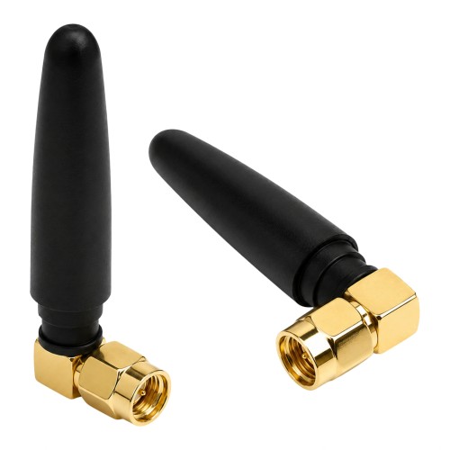 WiFi Bluetooth ZigBee antena 2.4 GHz SMA kištukas, 2.5 dBi, stačiu kampu WiFi Bluetooth ZigBee antena 2.4 GHz SMA kištukas, 2.5 dBi, stačiu kampu