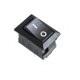 XL601 raktinis jungiklis - 15x10mm - vienvietis - ON/OFF - juodas - 10 vnt.