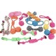 Dog toy - rope dumbbell bone - Rope teether - mix of colors