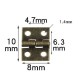 Žalvarinis vyris 10x8mm - mini modeliuojantis vyris - žaislams ir karstams
