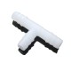 Hose connector - T-piece - 5x5x5mm - Push-in connector - Connector - white