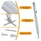 Marking scriber - center punch - for ceramics - metal - glass