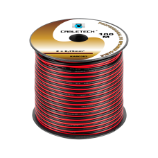 0.75mm black and red speaker cable