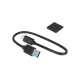 2.5 colio SATA USB C 3.1 Rebel aliuminio disko korpusas