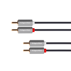 2 RCA-2 RCA laidas - 3m - Kruger&Matz - Basic