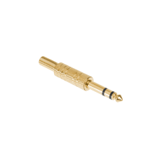 6.3 stereo jack plug, gold