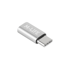 Adapteris Micro USB - USB tipas C M-Life sidabrinis
