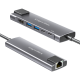 Adapteris (šakotuvas) USB C tipo į HDMI / 2x USB3.0 / 2x USB C tipo / RJ45 Adapteris (šakotuvas) USB C tipo į HDMI / 2x USB3.0 / 2x USB C tipo / RJ45