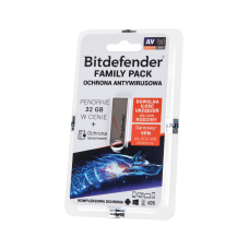 Bitdefender Family Pack 1 metams + 32 GB laikiklis